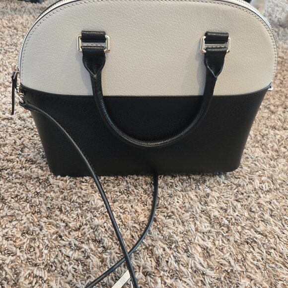 Black and White Kate Spade Purse w/Matching Wallet - Picture 2 of 3